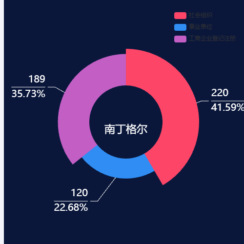 Echarts南丁格尔 + 折线上下内容显示示例
