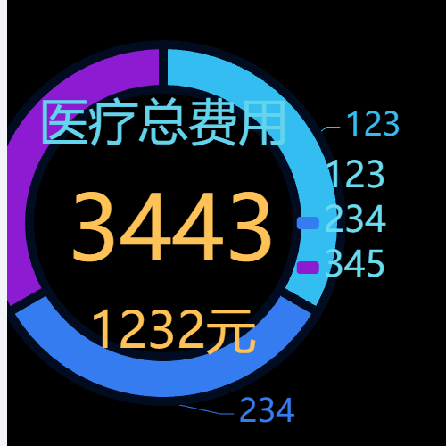 Echarts带边框圆环图示例