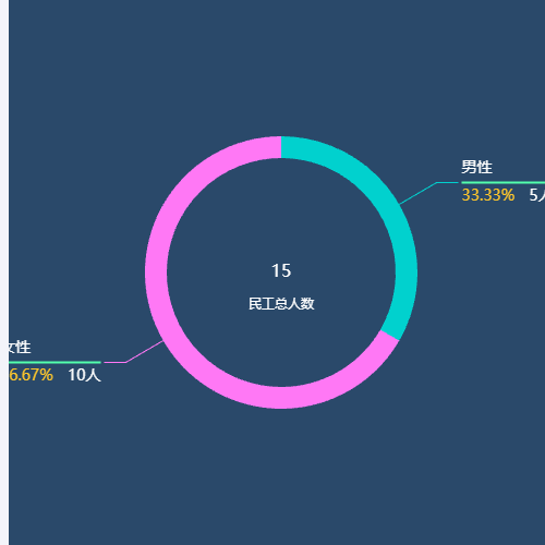 Echarts环状饼图示例