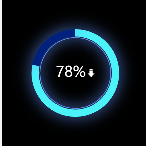 Echarts一个环示例