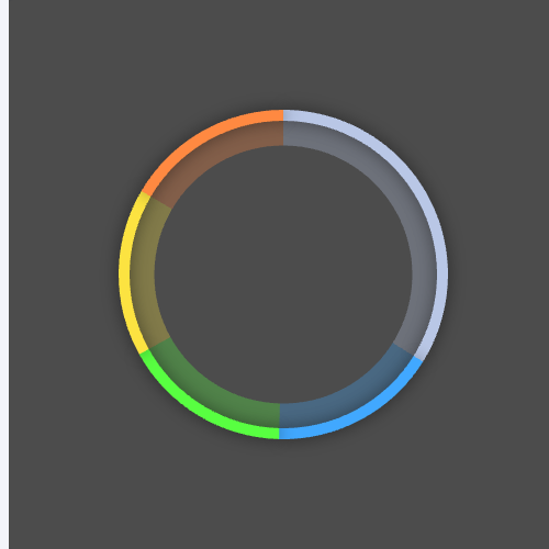 Echarts模拟带边框的环形图示例
