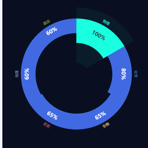 Echarts环形图示例