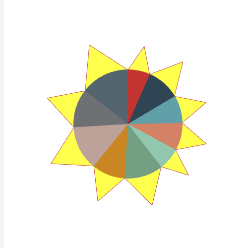 Echarts饼图向日葵示例